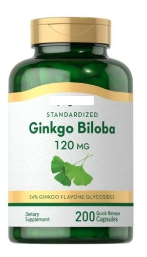 Extracto De Ginkgo Biloba Estandarizado 120 Mg 200 Cápsulas