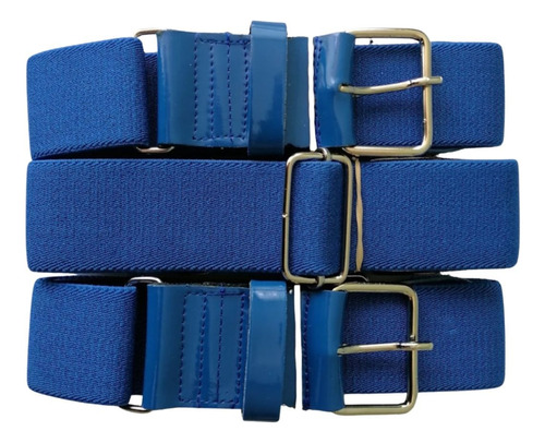 Cinturon 6 Azul Rey Infantil Jr 4-6 Años Elástico Ajustables