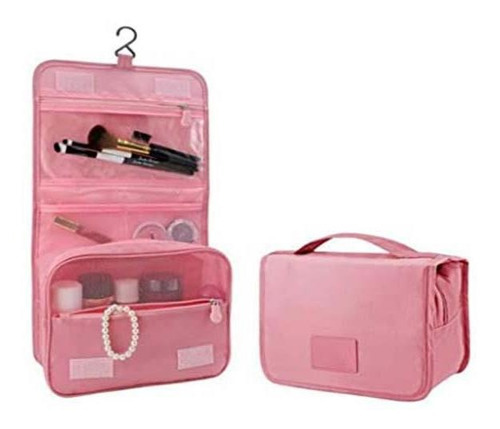 Necessaire Divisória Material Impermeável - Rosa