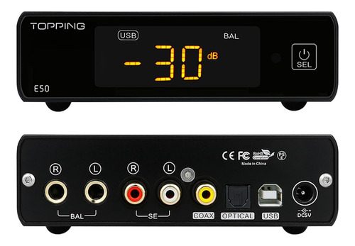 Topping E50 Mqa Dac Home Audio Dac Esas Xmos Xu216 Dsd512/7.