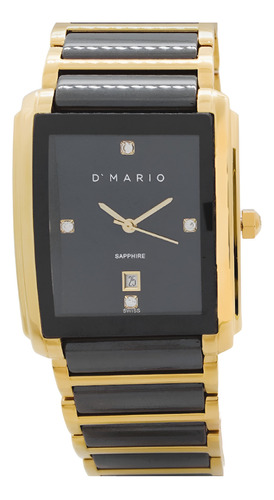 Reloj Dmario Cs5150g Hombre Cristal Zafiro 100% Original
