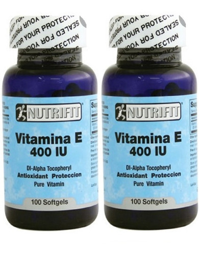 Vitamina E 400 Americana Pura Promo 2 Frascos