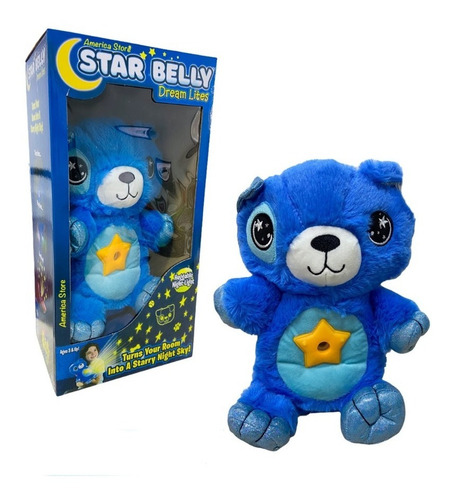 Imagen 3 de 4 de Peluche Proyector De Estrellas Star Belly Dream Unicornios