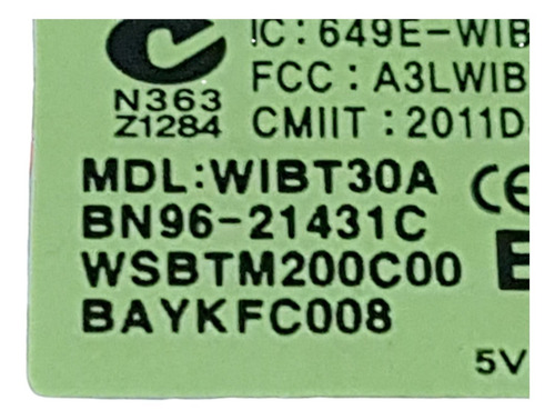 Modulo Bluetooh Tv Samsung Un40es6800 Bn96-21431c Wibt30a