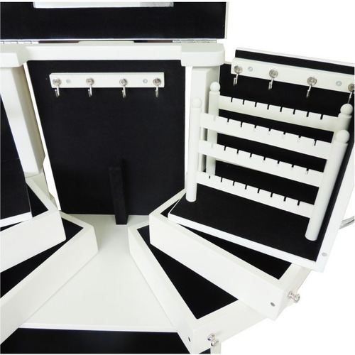 Porta Joias E Acessórios De Mesa Com Espelho W6274