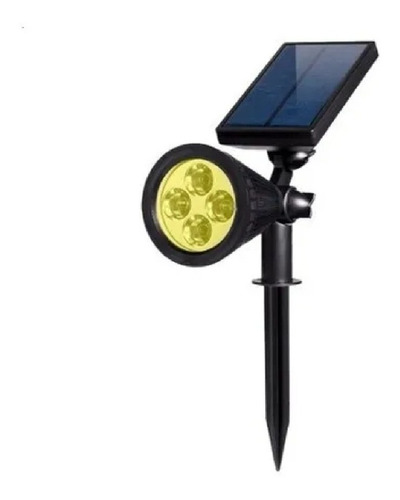 Foco Solar Jardin Exterior Luz Led Amarilla 2w K37