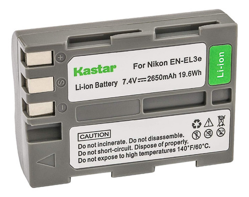 Kastar En-el3e - Batería De Iones De Litio De Repuesto Par