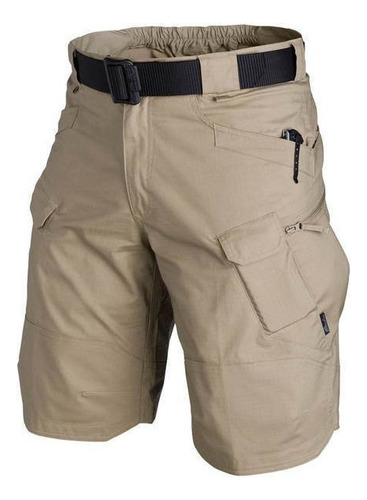 Pantalones Cortos Tipo Cargo Tácticos Talla Grande Hombre