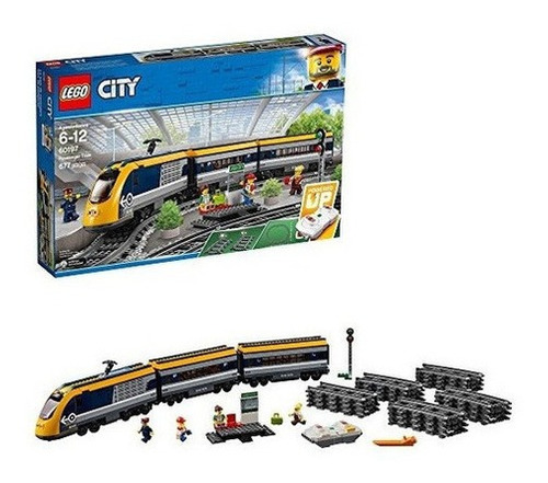 Lego City Train Tren De Pasajeros Kit De Construccion 676 Pi