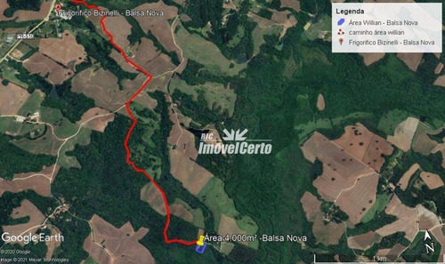 Imagem 3 de 14 de Chácara À Venda, 4000 M² Por R$ 75.000,00 - Rodeio Da Chapada - Balsa Nova/pr - Ch0011
