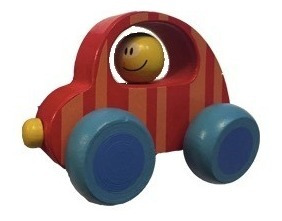 Imagen 4 de 5 de Autitos De Madera Pintados Para Niños Bebes