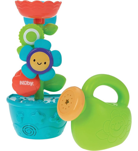 Nuby Flow N' Grow Juguete De Baño De Jardín Con Flor Y Regad