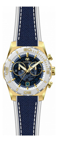 Reloj Para Hombre Technomarine Reef Tm-519007 Blanco Azul