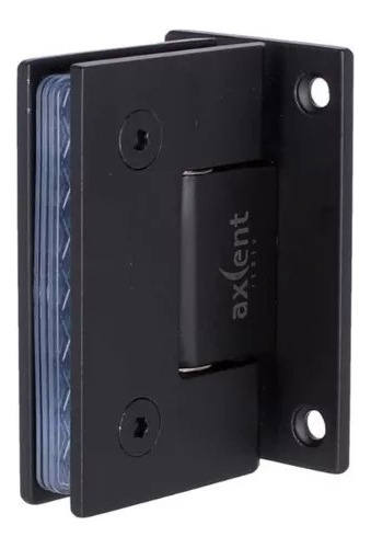 Bisagra Centrada Muro Vidrio 8-12mm Inox Negro 2 Pzas