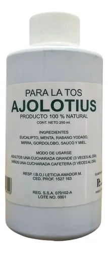 comprar Jarabe Ajolotius Concentrado 100% Natural 240ml