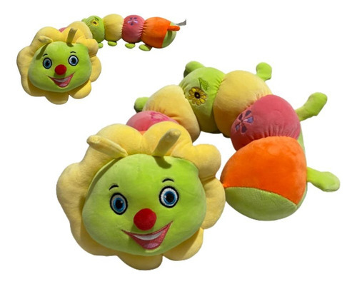 Juguete grande de peluche de color ciempiés para decorar, 70 cm
