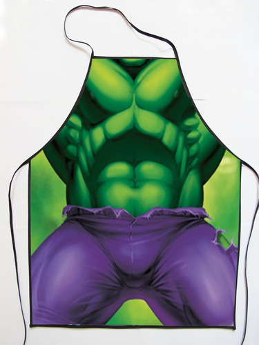 Delantal Cocina Infantil Hulk Avengers Personaje 33x45