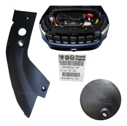Moldura Acabamento Motor Direito Compass 1.3 T270 22 23 24