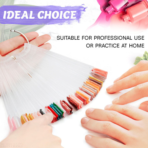 Nail Swatch Sticks Novsix, 200 Unidades, Puntas De Uñas Acrí