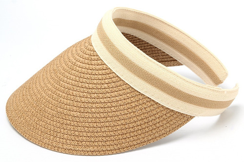 Visera Gorra Sombrero Mujer Rafia Playa