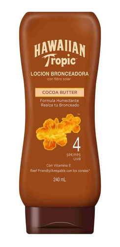 Hawaiian Tropic Cocoa Butter Loción Bronceadora 4-spf 240ml