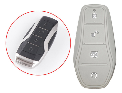 3 Funda For Mando A Distancia De Entrada De Coche For Gris