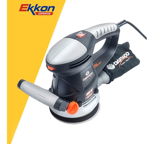 Imagen 4 de 10 de Lijadora Rotoorbital Daewoo 480w 125mm Profesional Chapista