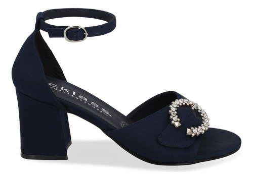 Sandalia Tacón Mujer Azul 6cm 038-64