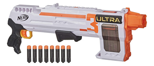 Nerf Ultra Three Blaster, Bomba De Accin, Clip Interno De 8