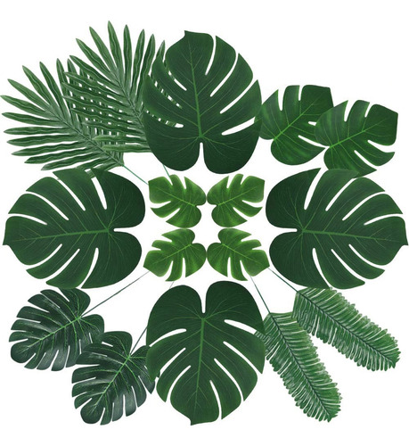 6 Tipos De Hojas De Palma Artificiales De Monstera, Plantas