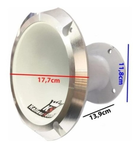 Corneta Kallaus Aluminio Hl 1450 Curto Trio Expansor Branca