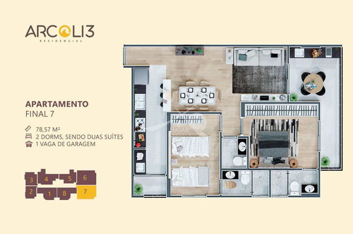 Imagem 12 de 12 de Apartamento Em Praia Grande, Mirim - V5313