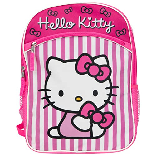 Mochila De Hello Kitty De 16 Pulgadas 1 Bolsillo Fronta...