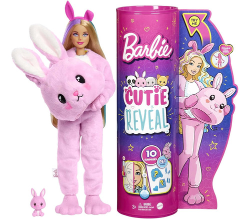 Muñeca Barbie Cutie Reveal Animales Sorpresa Mattel 