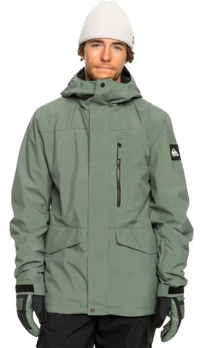 Campera Snow Hombre Mission Solid Quiksilver Nieve 