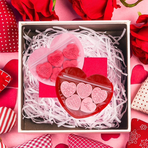 50 Bolsas De Regalo En Forma De Corazón,día De San Valentín