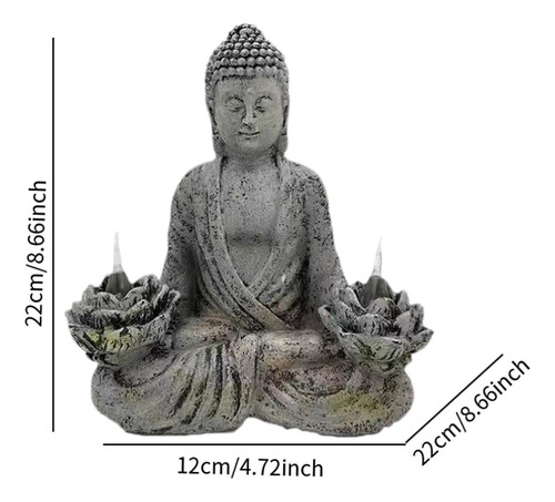 Estatua De Buda Meditación Solar Solar Solar Relig