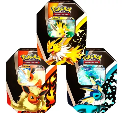 Pokémon latas evoluções de Eevee