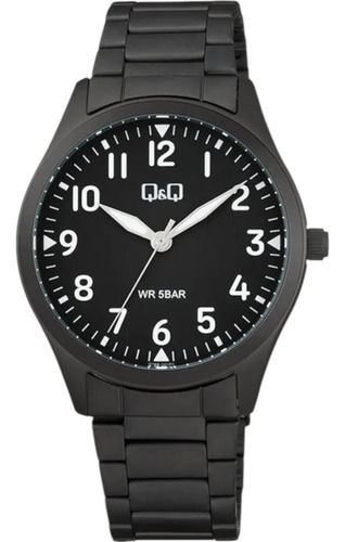 Reloj Q&q Q76b-001py Men´s-negro Negro Negro Negro
