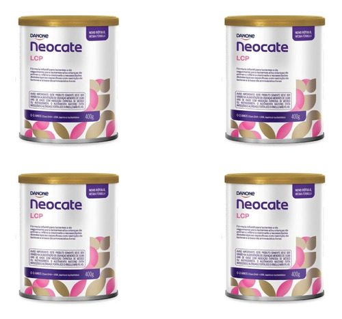 Danone Neocate LCP kit 4 fórmula sabor neutro 400g