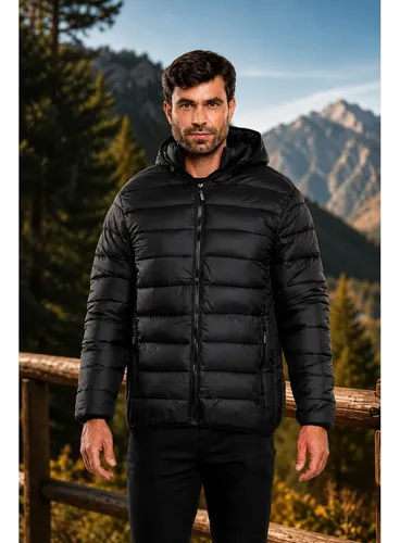 Jaqueta Bobojaco Masculino Puffer Inverno Sem Pelo Inverno