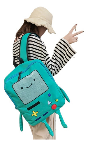 Mochila Unisex De Nailon Con Asa Suave Y Cierre De Cremallera
