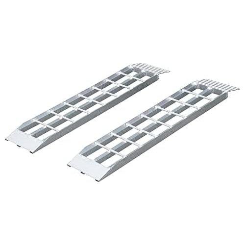 Aluminum 2pc Shed Ramps Loading Ramps Mower Ramps For S...