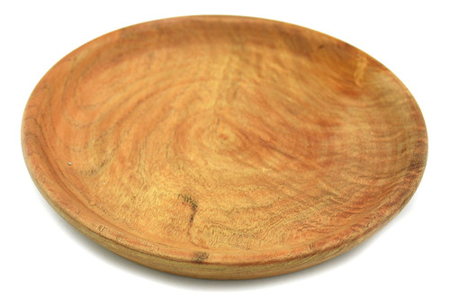 Plato Cavado De Madera Algarrobo, 22 Cm Diámetro - 11596