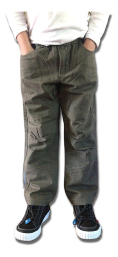 Pantalon Niño 5m601-ii10 Verde Oscuro Maui And Sons