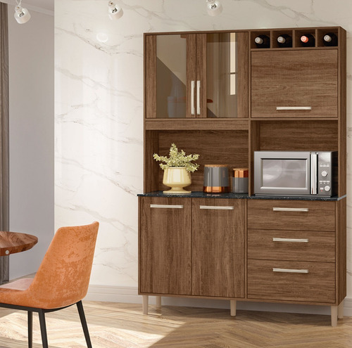 Mueble De Cocina Kit Completo 5 Puertas Cajones Amoblamiento