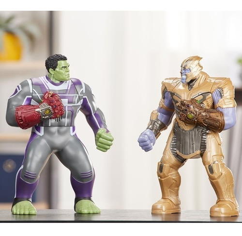 Avengers Endgame Thanos & Hulk  34cms Power Punch Hasbro Set