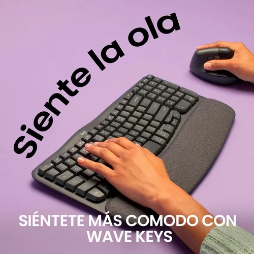 Teclado ergonomico inalambrico new arrivals