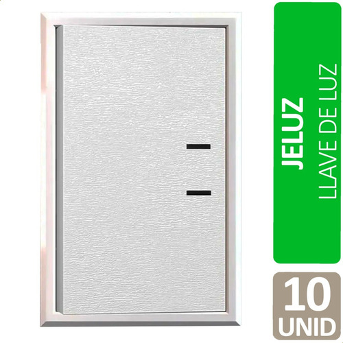 Llave De Luz Armada Jeluz Tecla Grande Interruptor Pack X10