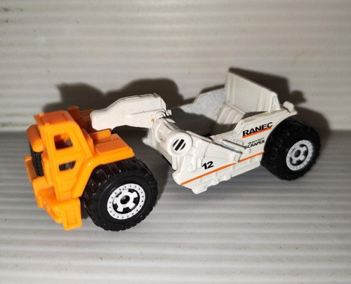 Matchbox Scraper Mb745 Naranja Con Blanco